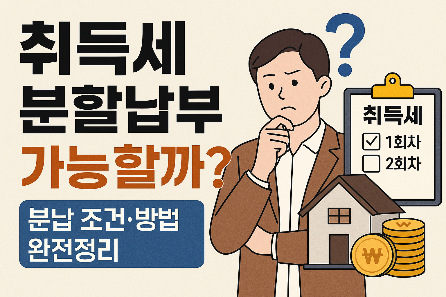 취득세 분할납부 가능할까? 분납 조건&middot;방법 완전정리