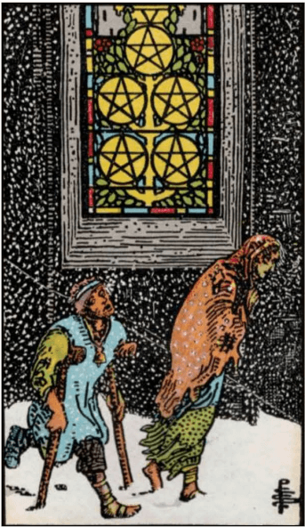 펜타클 5번 카드