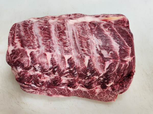 한우의 윗등심사진