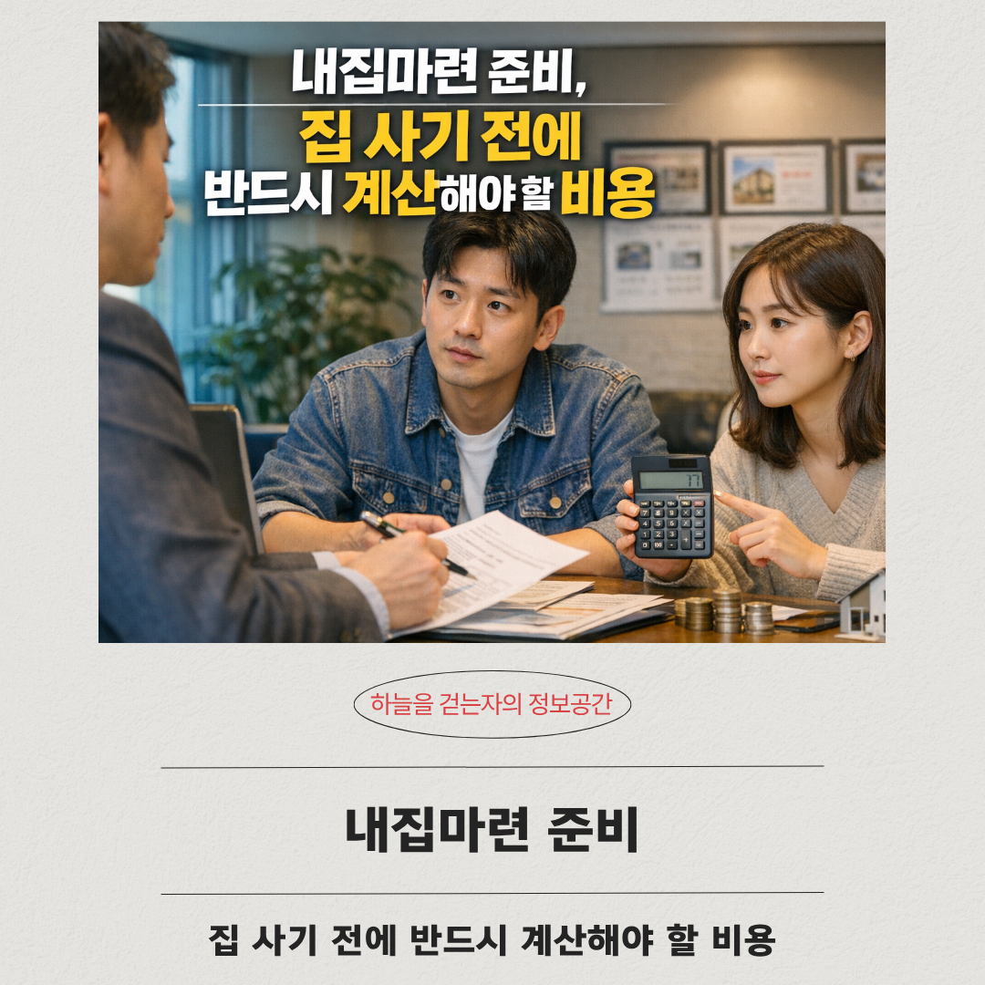 내집마련 준비, 집 사기 전에 반드시 계산해야 할 비용