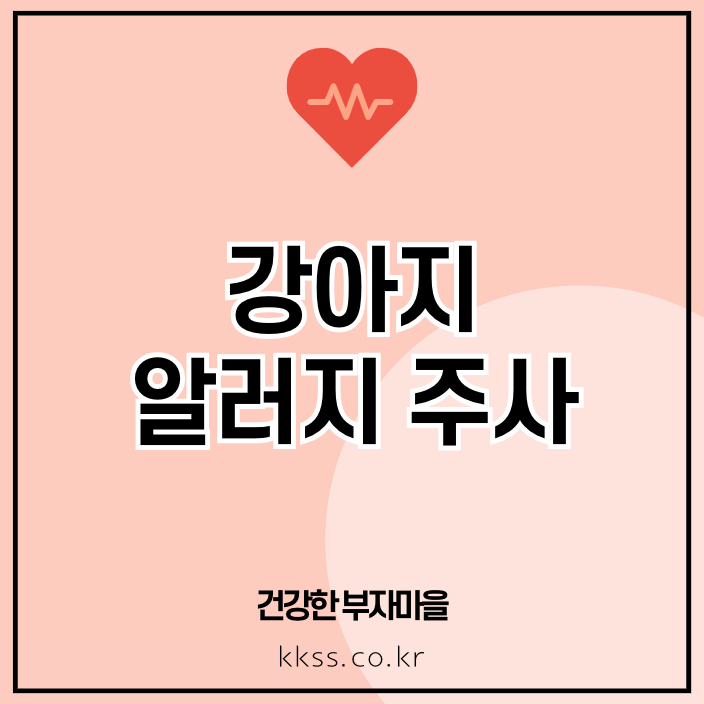 강아지 알러지 주사