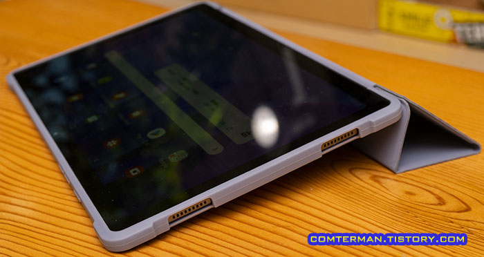 태블릿 북커버 필기 모드 각도