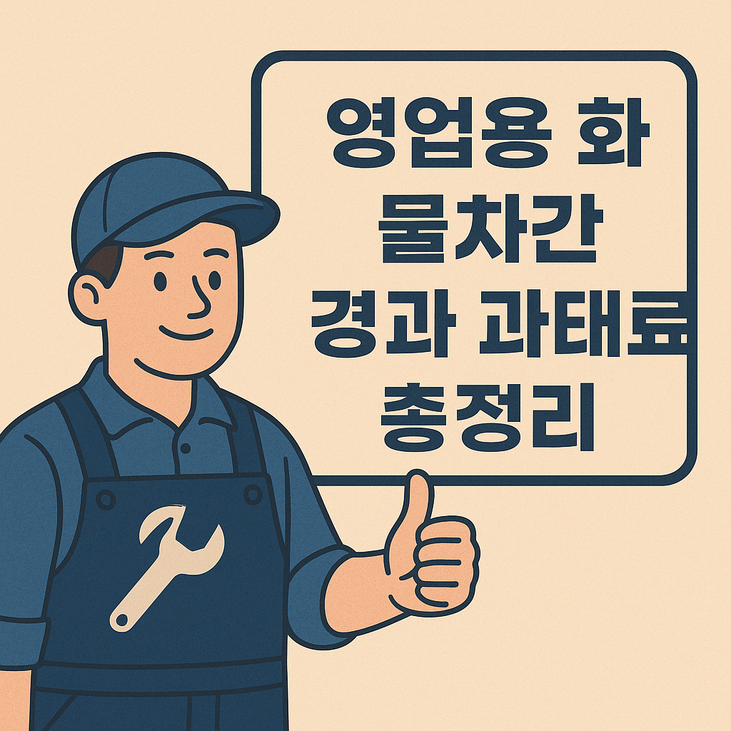 영업용 화물차 검사기간 과태료 이미지