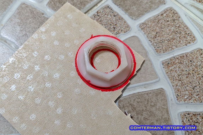 좌변기 필밸브 너트