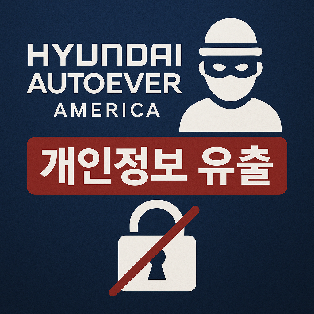 현대오토에버 아메리카 개인정보 유출 관련 사진