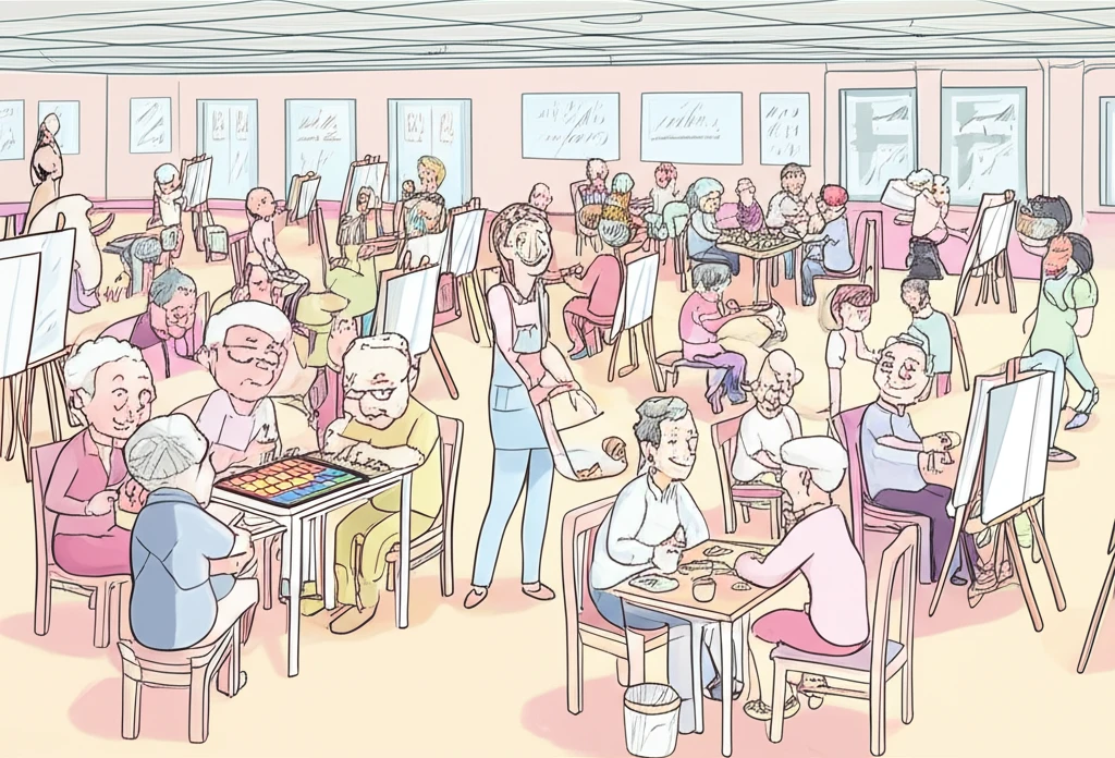 노인 문화센터, 당신의 따뜻한 손길을..