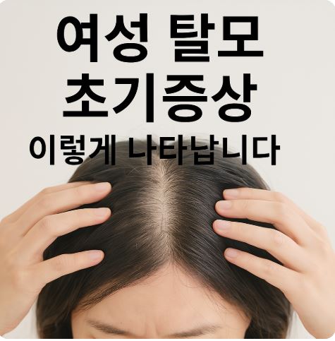 여성 탈모 초기 증상