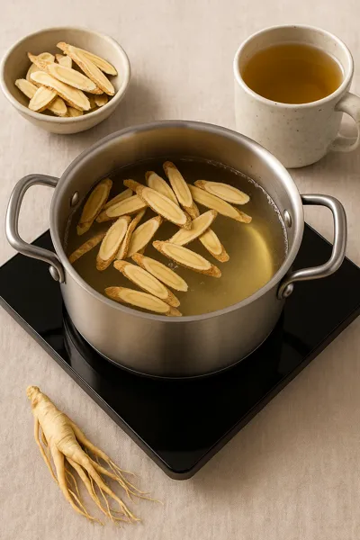 황기차 끓이는 법 물비율