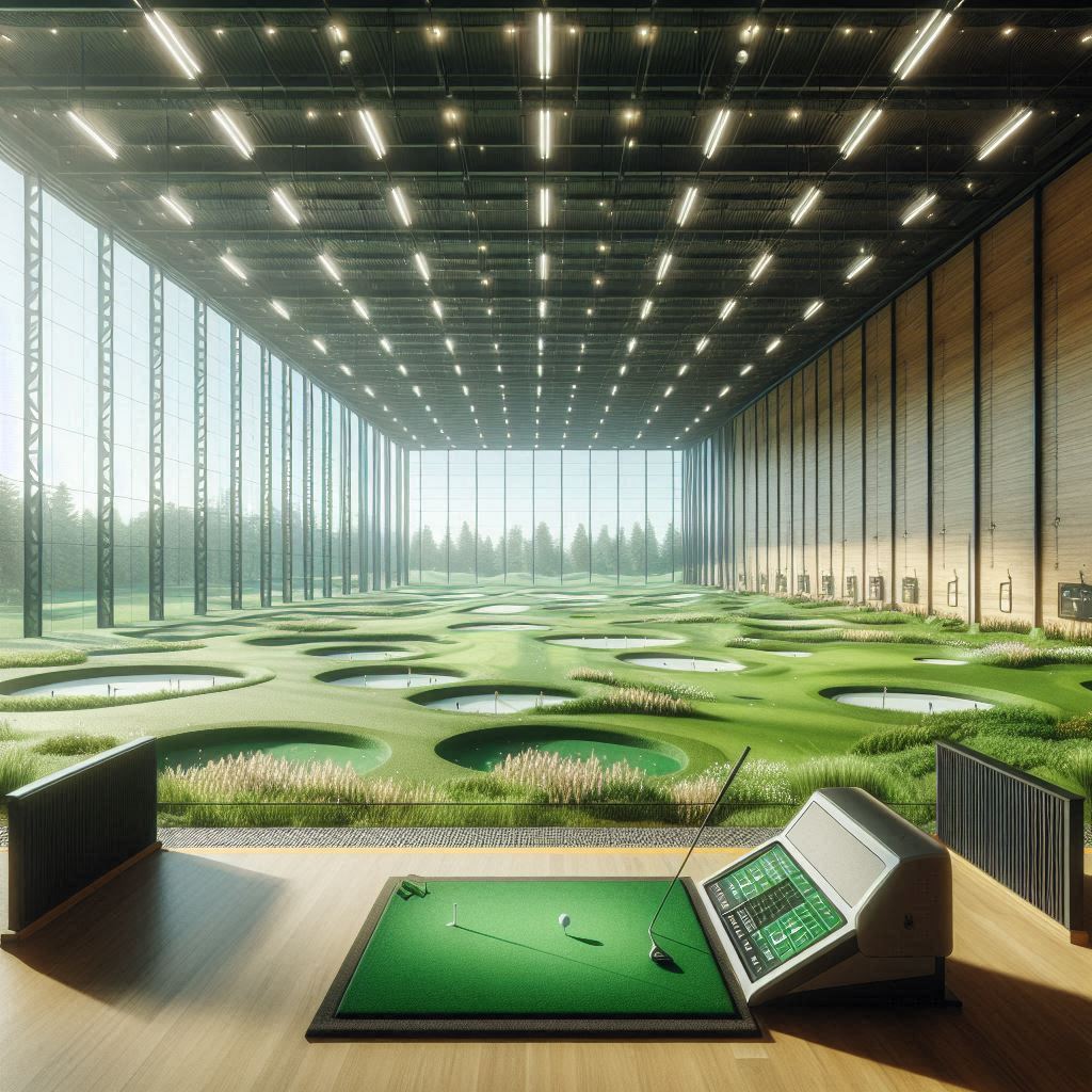 실내골프연습장 배경