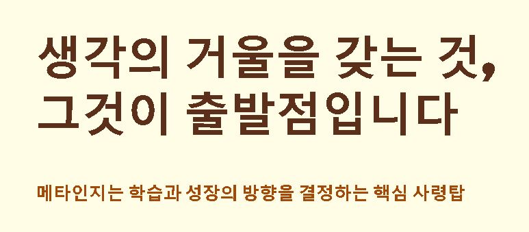 메타인지 뜻