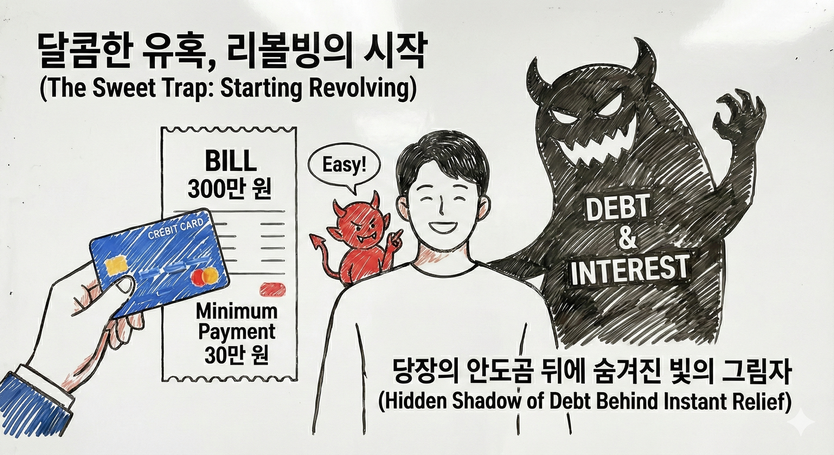 카드값 리볼빙, 달콤한 유혹인 줄 알았는데... 인생 최대 실수가 된 사연