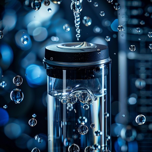 A modern water purifier in a bright kitchen, symbolizing health and cleanliness.