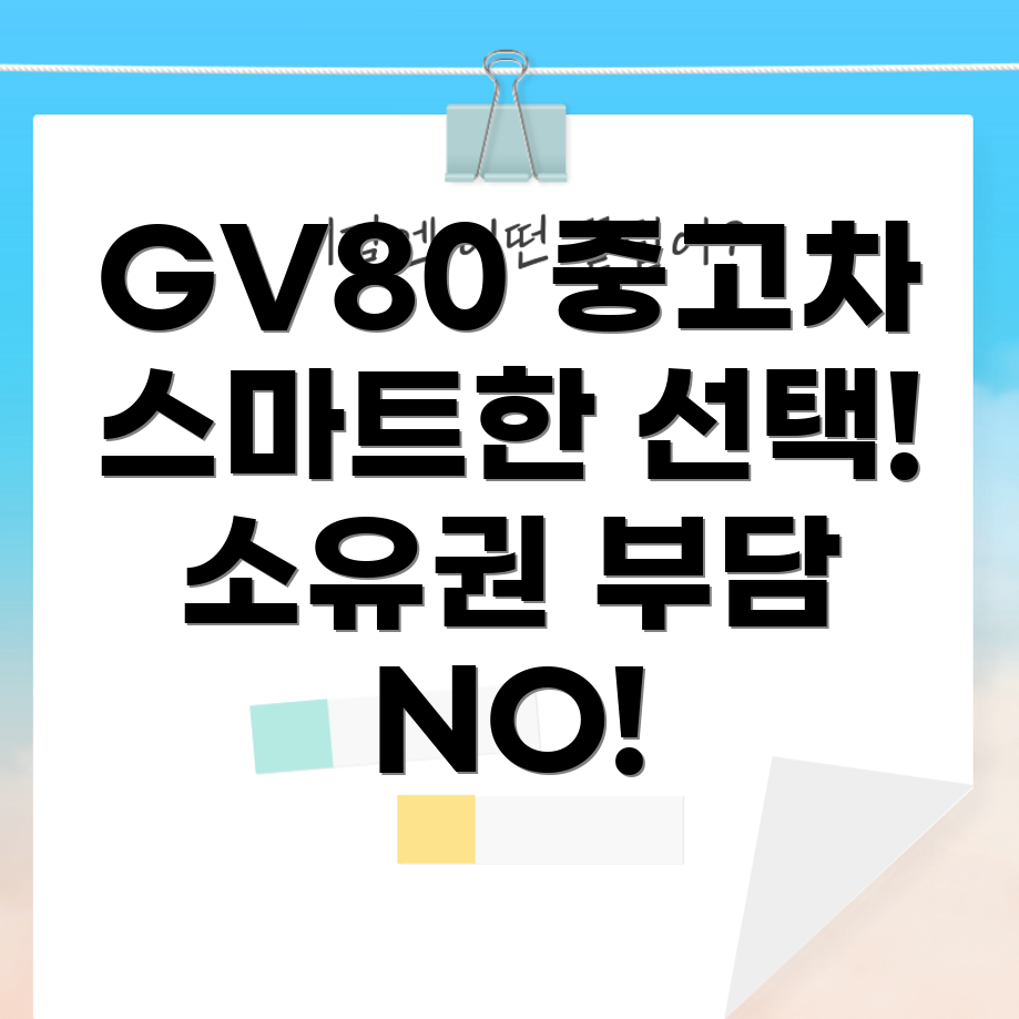 GV80 중고차