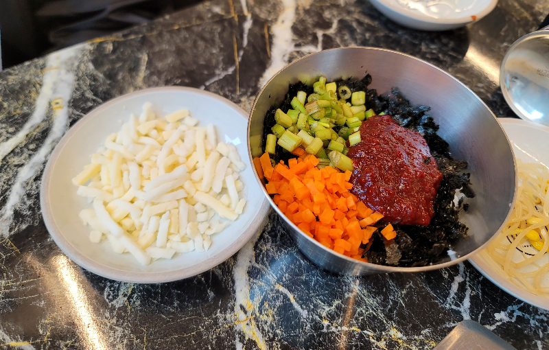 셀프볶음밥 재료