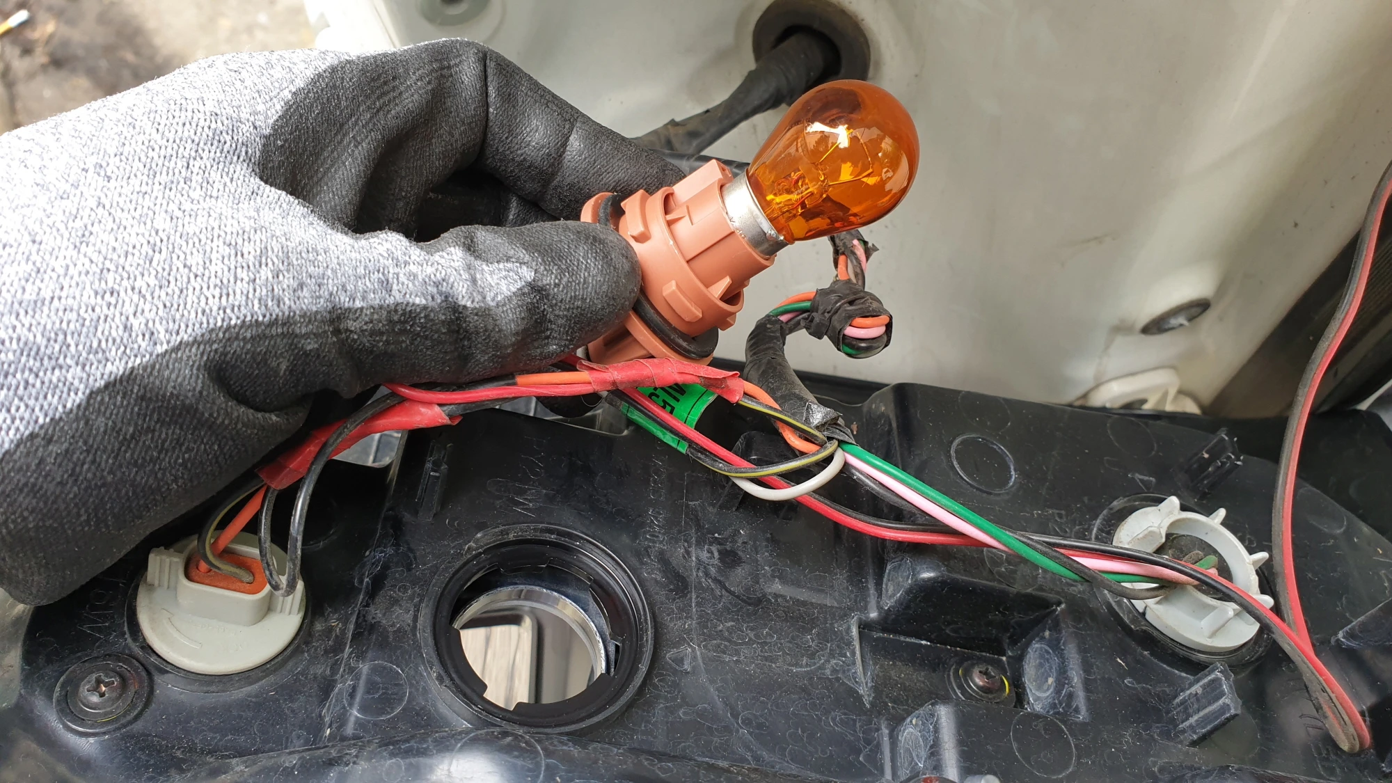 램프 끼운 모습