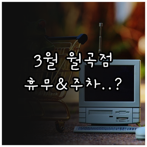 3월 홈플러스 월곡점 휴무일 영업 정..