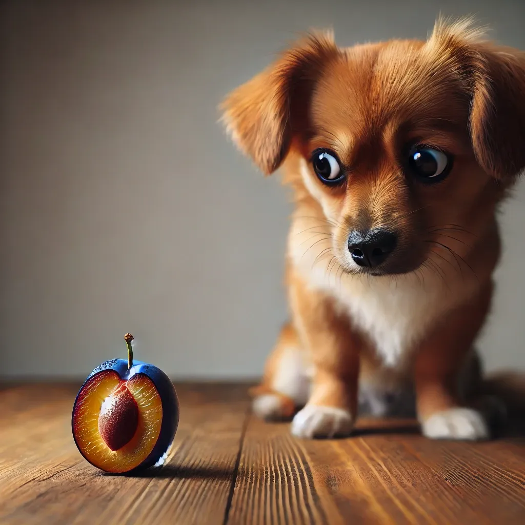 강아지에게 자두를 먹이는 것은 안전할까?