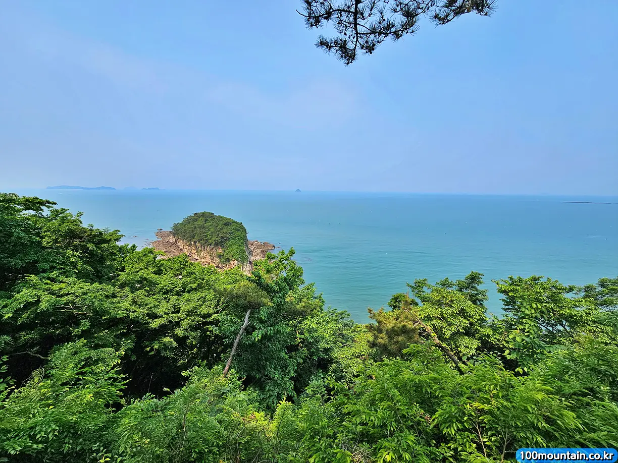 전망대에서 뒤돌아본 면삽지