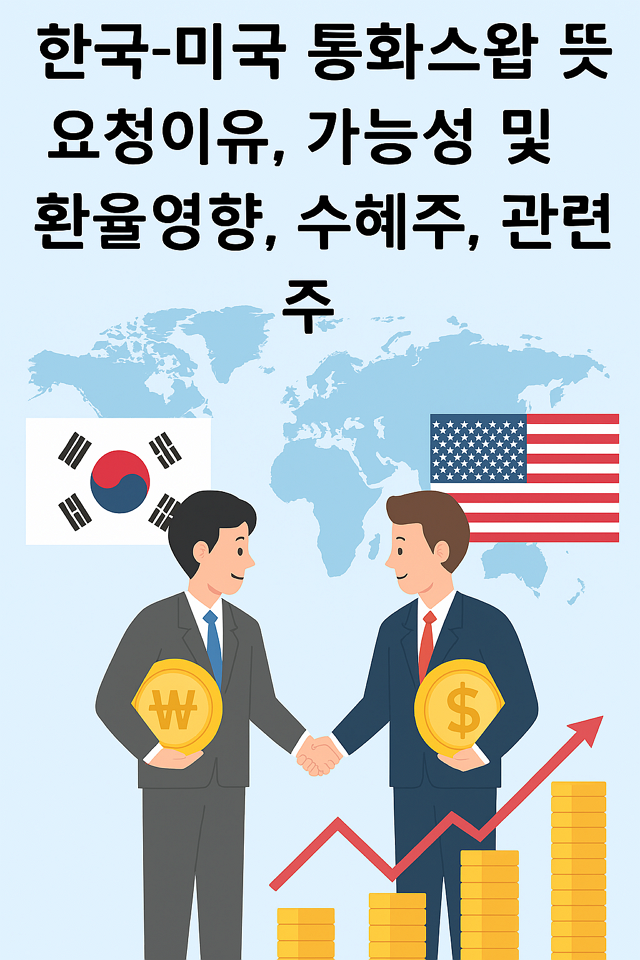 한국-미국 통화스왑 뜻, 요청이유, 가능성 및 환율영향, 수혜주, 관련주