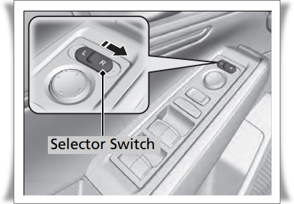 혼다 어코드 리버스 틸트 후진 시 조수석 사이드미러 자동 하향버튼
