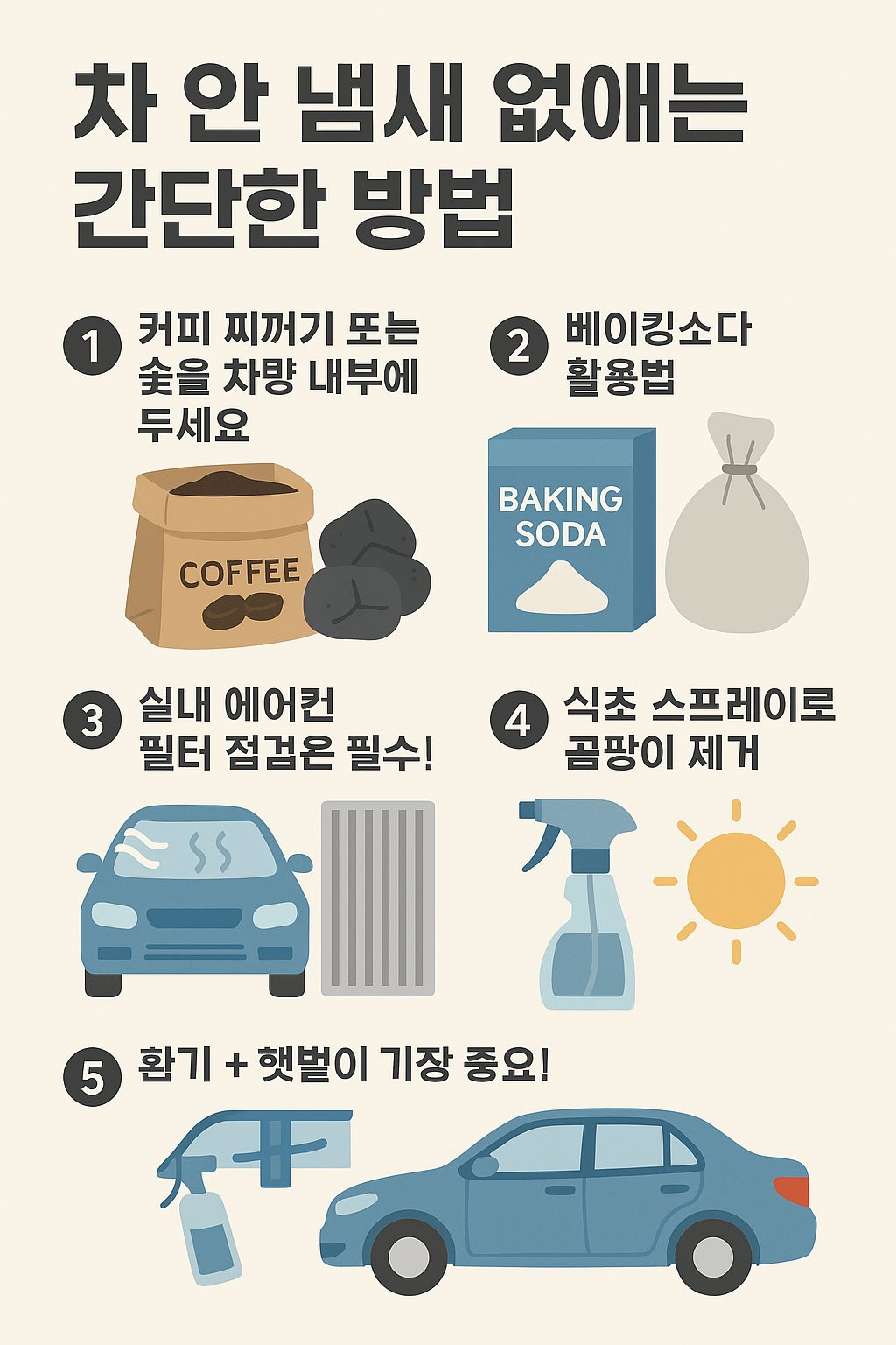 차 냄새제거