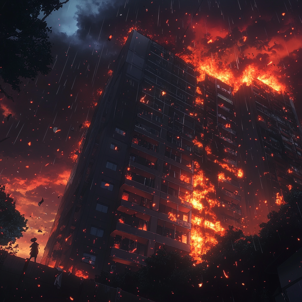 건물에 불 나는 꿈