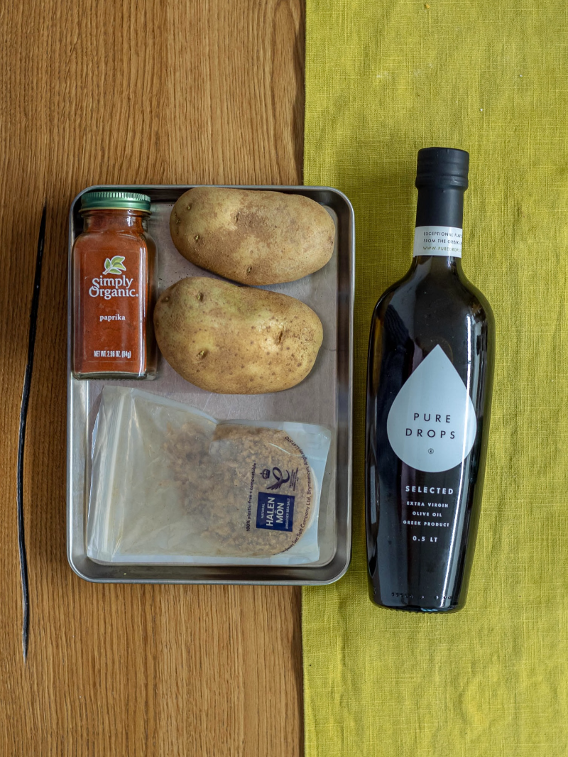 오븐 감자칩 재료