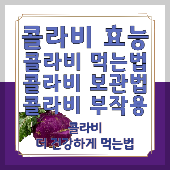 콜라비 효능 콜라비 먹는법, 보관법, 부작용