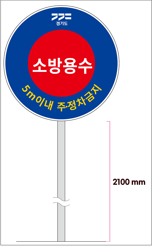 경기도, 전국 최초 ‘소방용수시설 주정차 금지 표지판’ 표준 디자인 개발