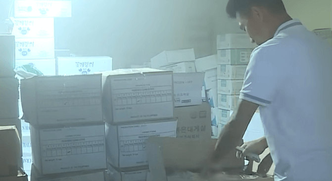 이탈리아 푸른 꽃게를 수입한다는 인천의 업체 현장