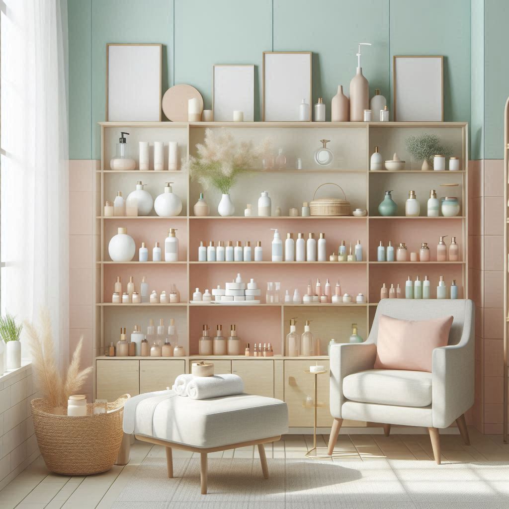 피부,체형관리 샵 배경