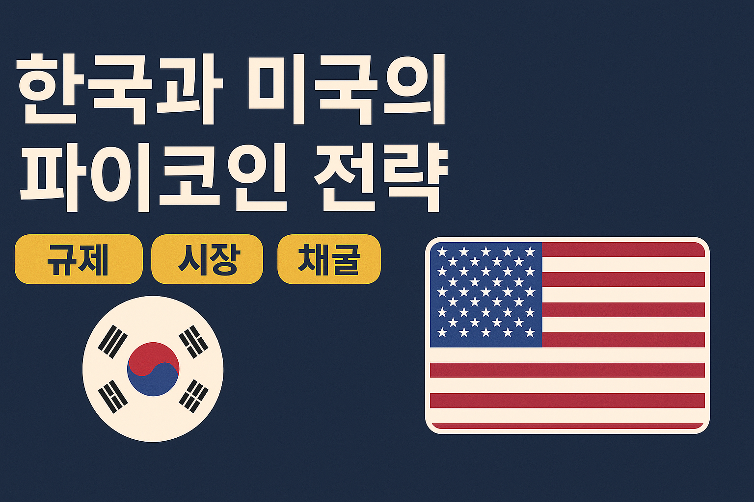 한국과 미국의 파이코인 전략 (규제, 시장, 채굴)
