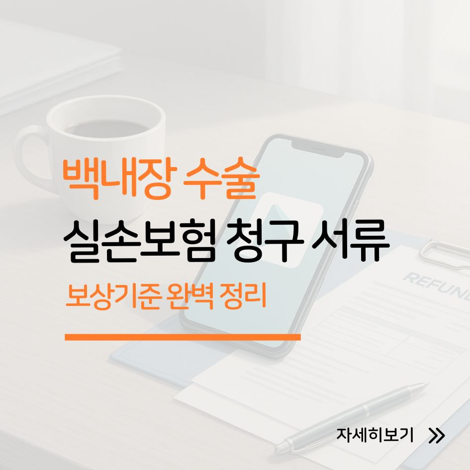 백내장 실손보험 청구 가이드