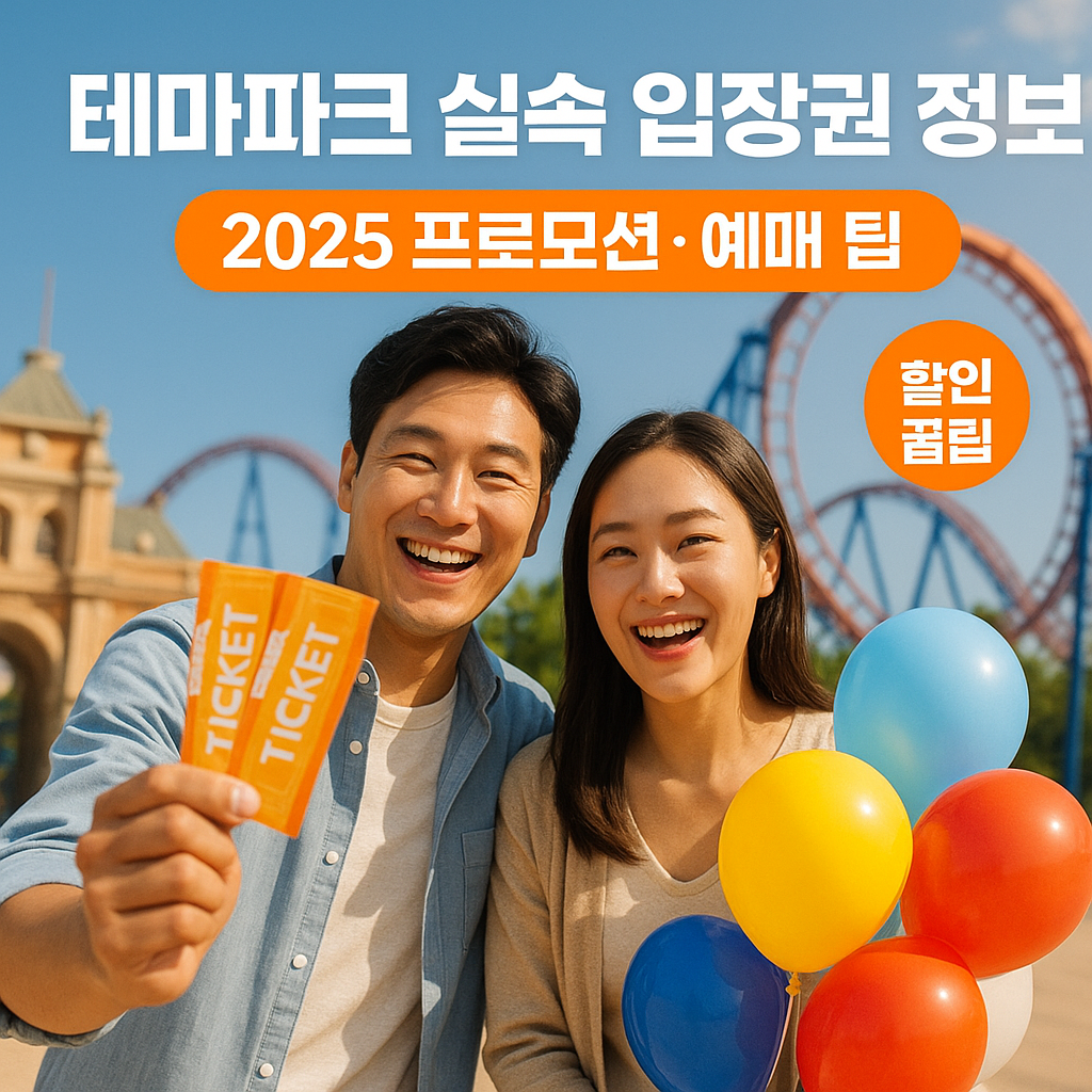 테마파크 실속 입장권 정보 | 2025 프로모션·예매 팁