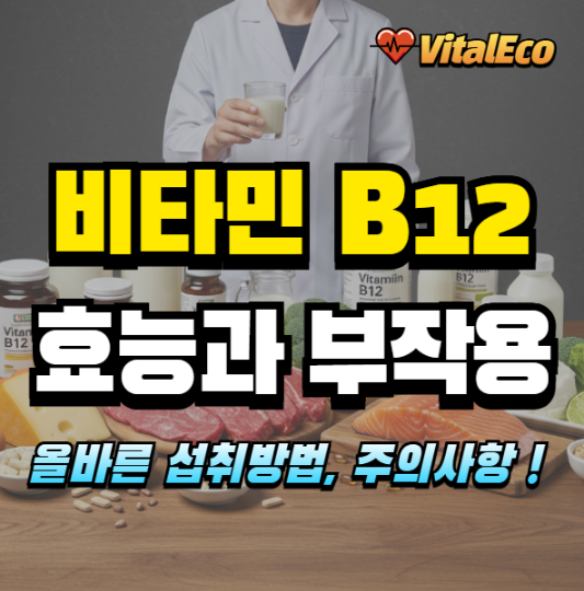 비타민 B12 효능과 부작용 알아보기