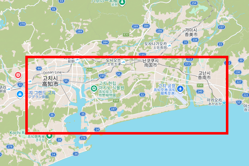 일본지도 한글판 한눈에 보기