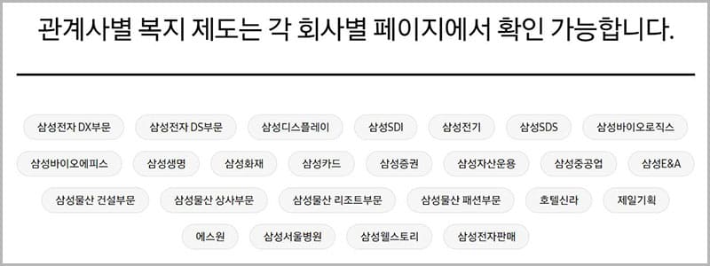 삼성 복지 제도