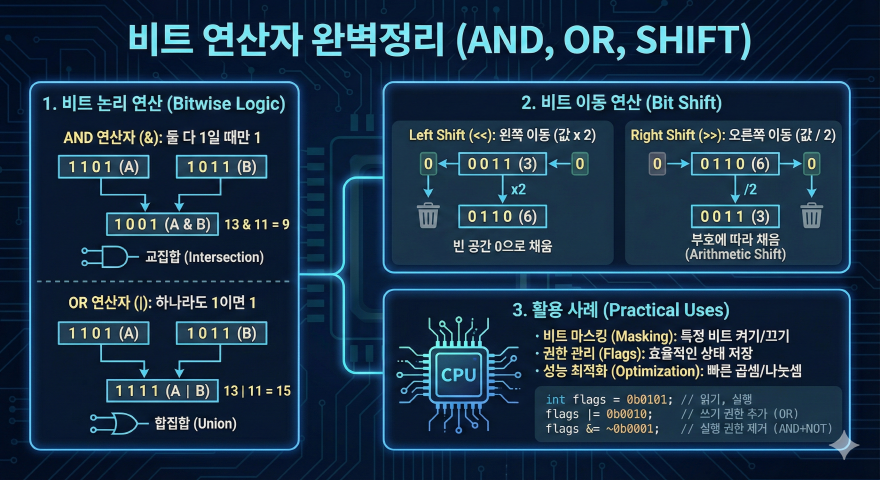 비트 연산자 완벽정리