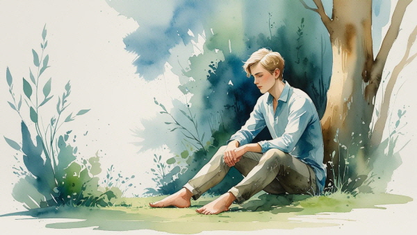 ISFP는 침묵 속에서 자신을 지키는 사람입니다. 그들의 고요한 마음을 이해하고, 다그치지 않고 기다려주는 태도가 관계를 지켜줍니다에 관한 그림