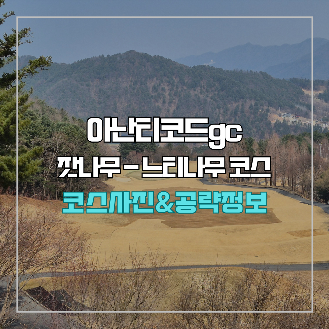 아난티코드gc 잣나무-느티나무 코스 사진 및 공략 정보