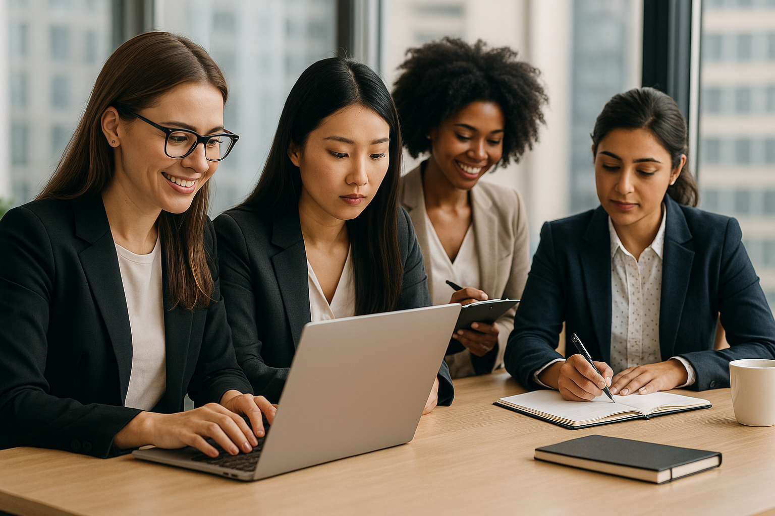경제활동을 하는 여성 이미지