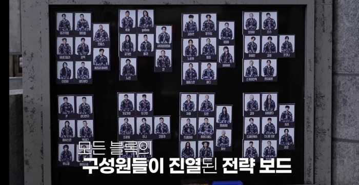 보드에 붙여진 사진들