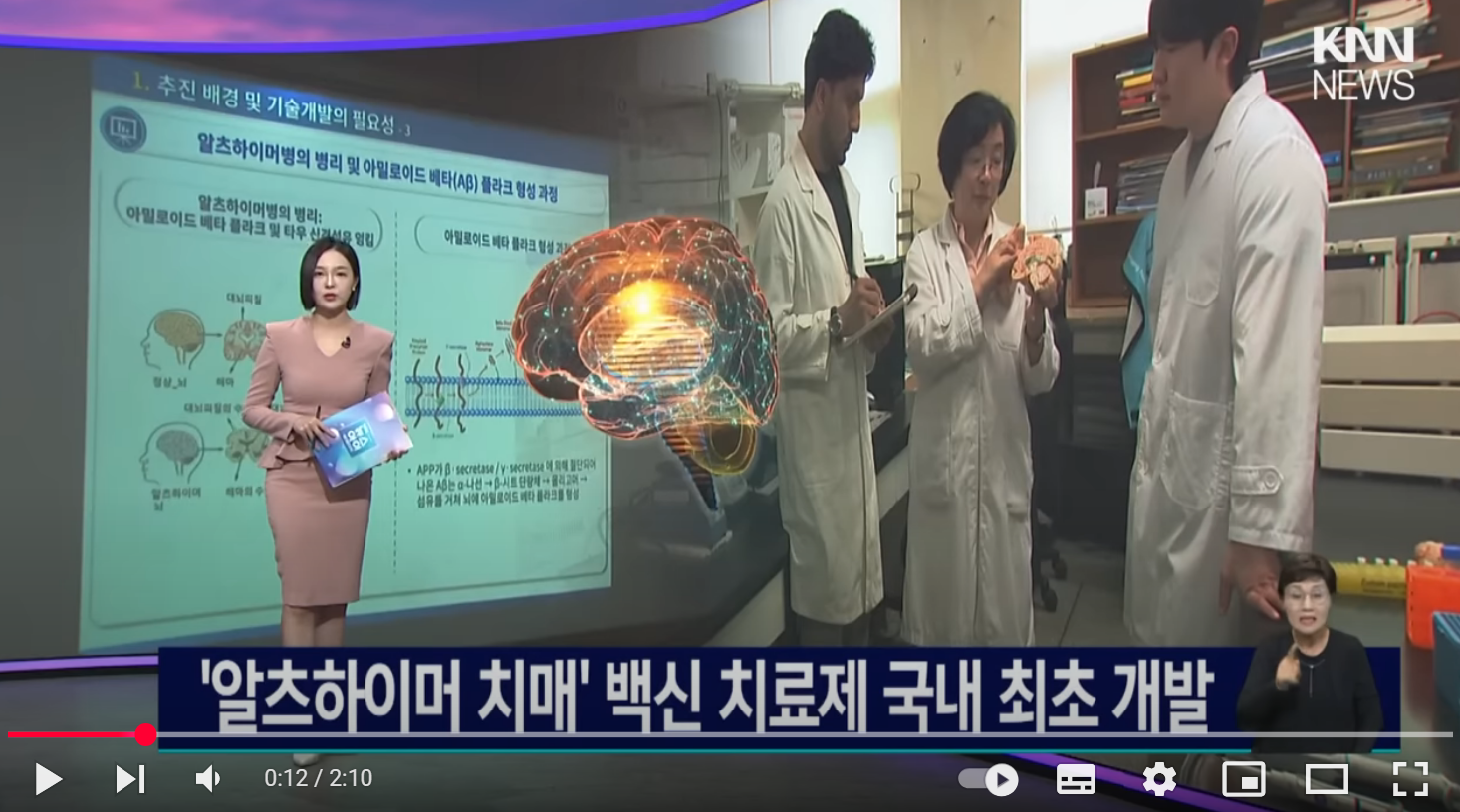 알츠하이머 치매 백신 치료제