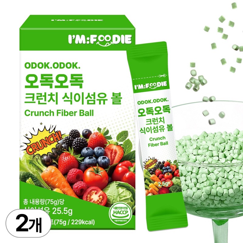 아임푸디 오독오독 크런치 식이섬유 볼