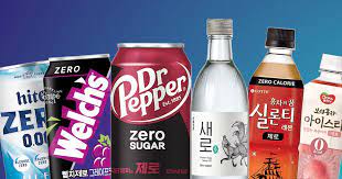 제로 음료 제품들 사진