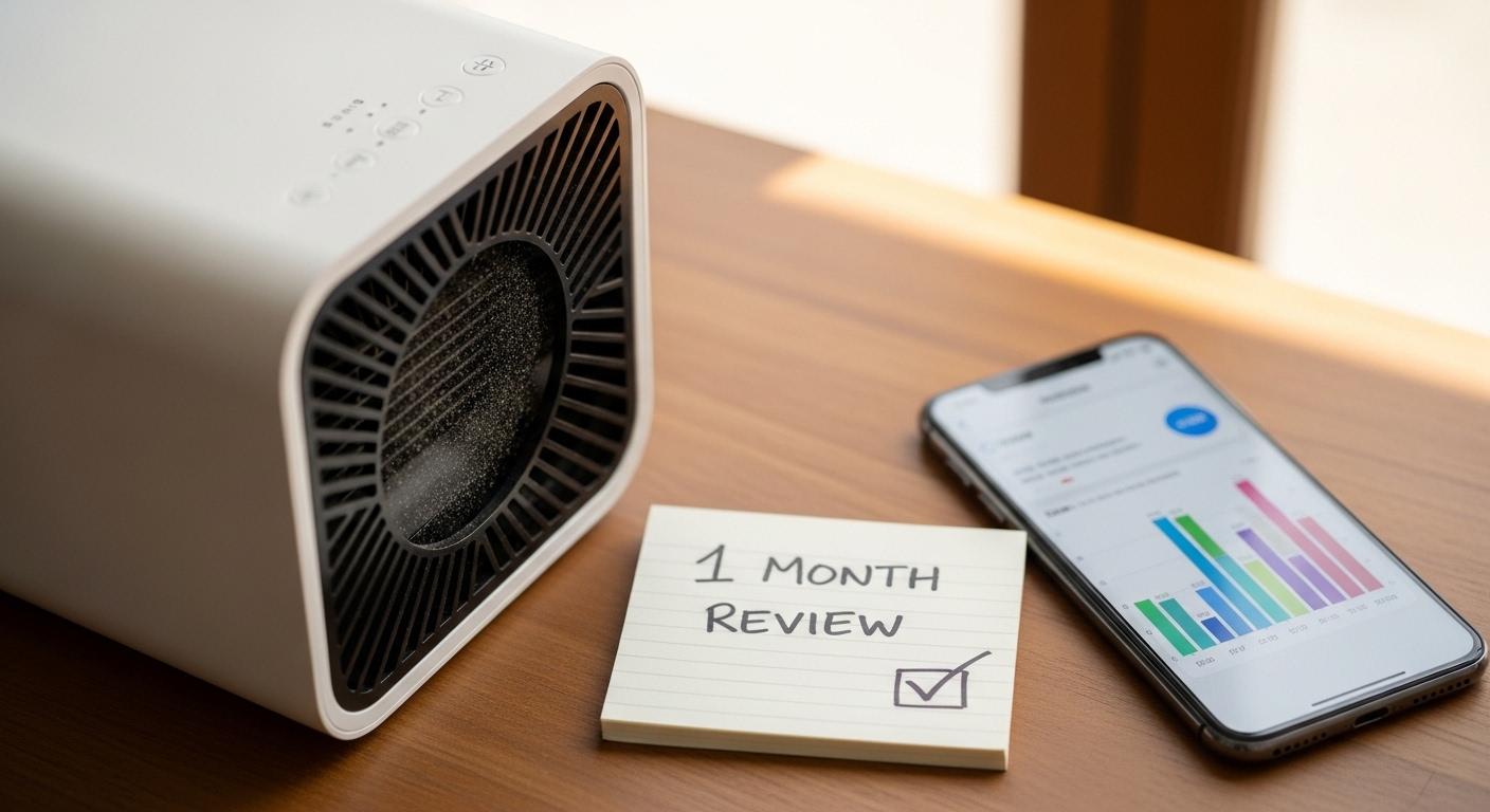 미세먼지 소형 공기청정기 1달 사용 후기