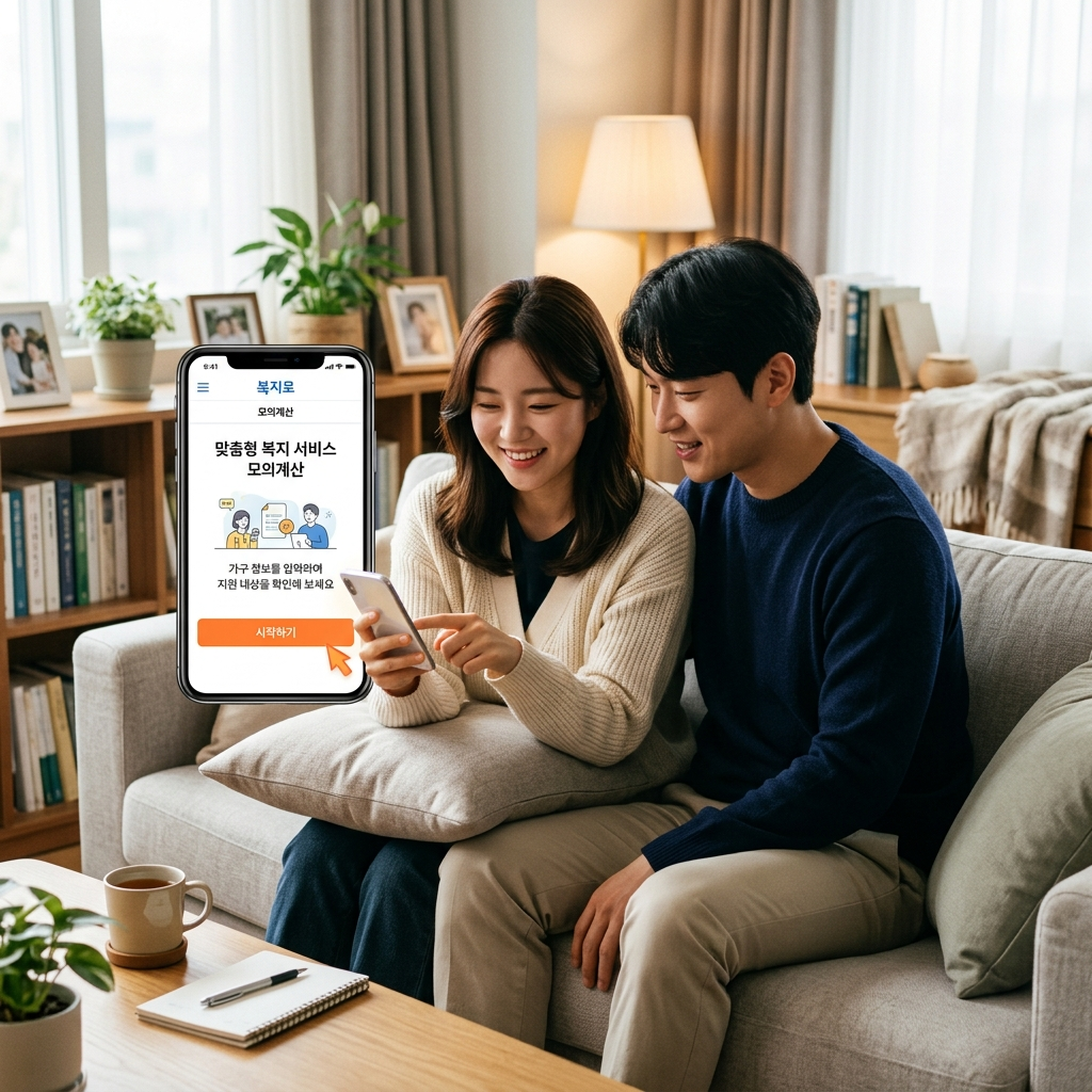 복지로 모의계산 부부 일상 장면