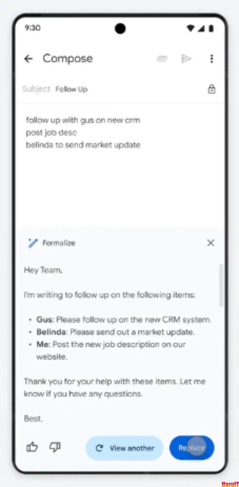 Google Workspace AI - Gmail