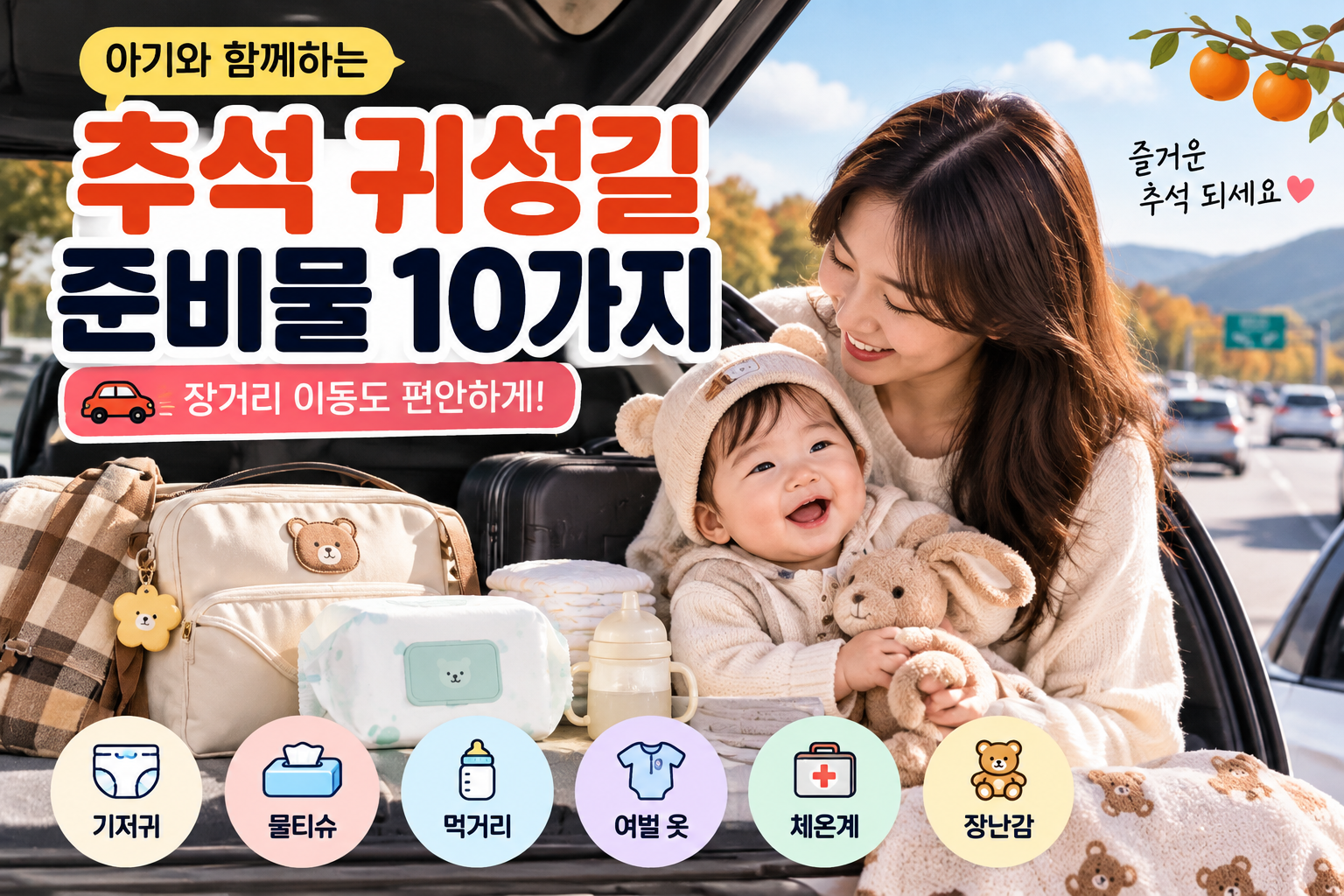 추석 귀성길 준비물 아기와 장거리 이동 체크리스트