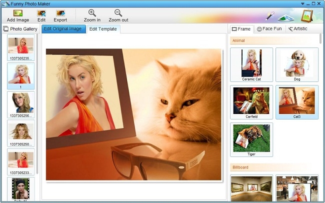 Funny Photo Maker (재미있는 효과 적용하는 무료 사진 편집 프로그램)